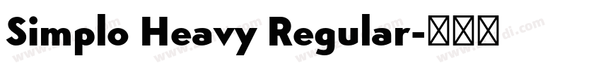 Simplo Heavy Regular字体转换